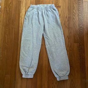 brandy melville light gray joggers